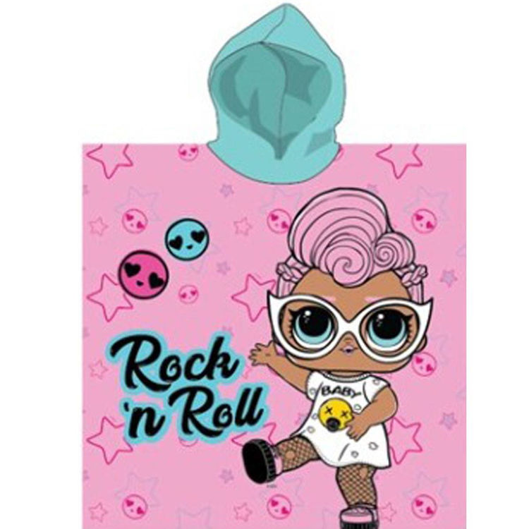 Picture of LOL200129- LOL PONCHO - HOODED BEACH TOWEL - 100% POLYESTER